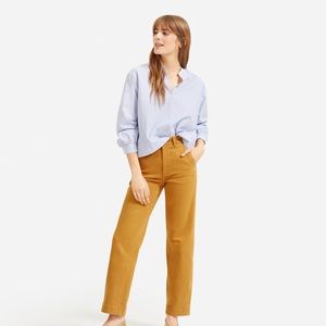 Golden Yellow Everlane straight leg pant